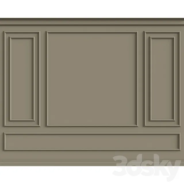 Wall molding 3DS Max Model