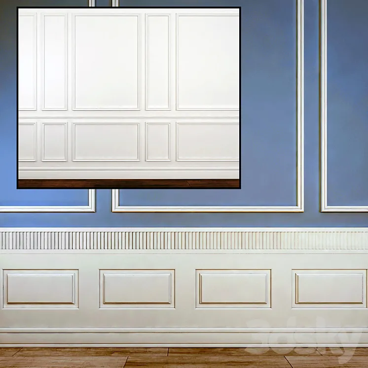 wall molding 3DS Max