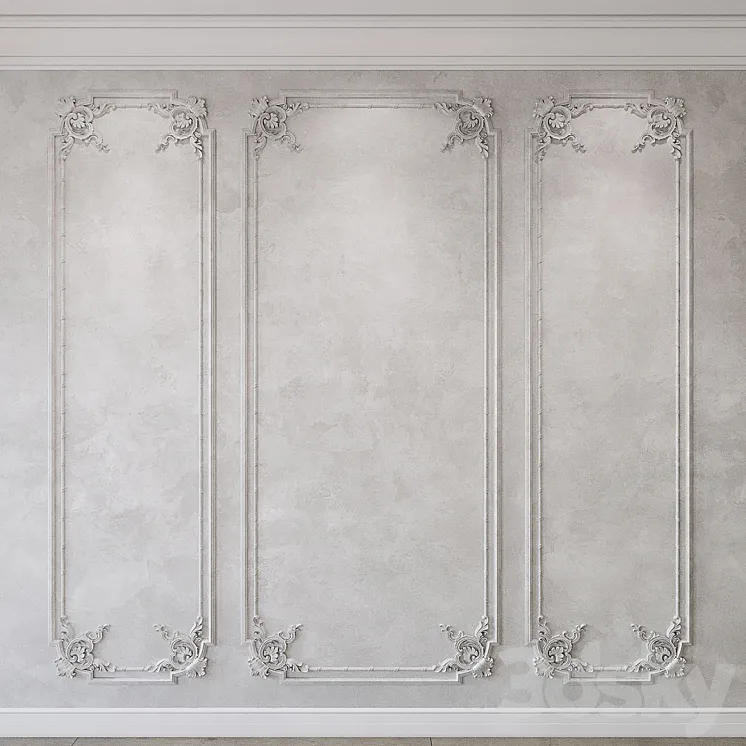 Wall molding classic 3DS Max