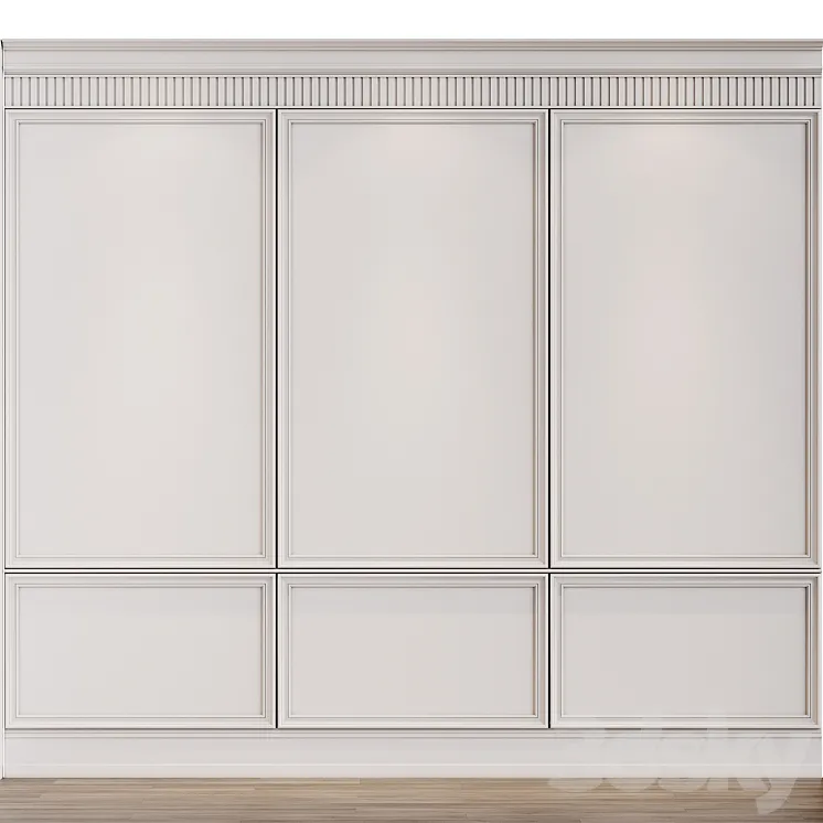 wall molding d7 3DS Max