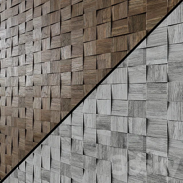 Wall mosaic Axi Mosaico 3D 6 variants 3DS Max Model