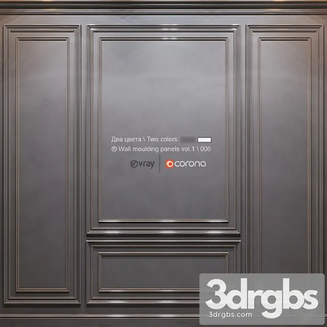 Wall Moulding Panels Vol 1 006 3dsmax Download