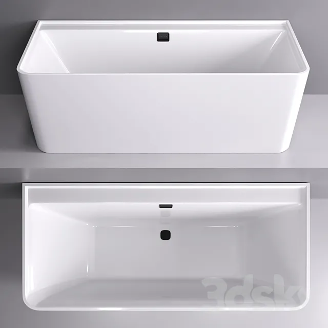 Wall-mounted bathtub Villeroy & Boch Collaro 3DSMax File