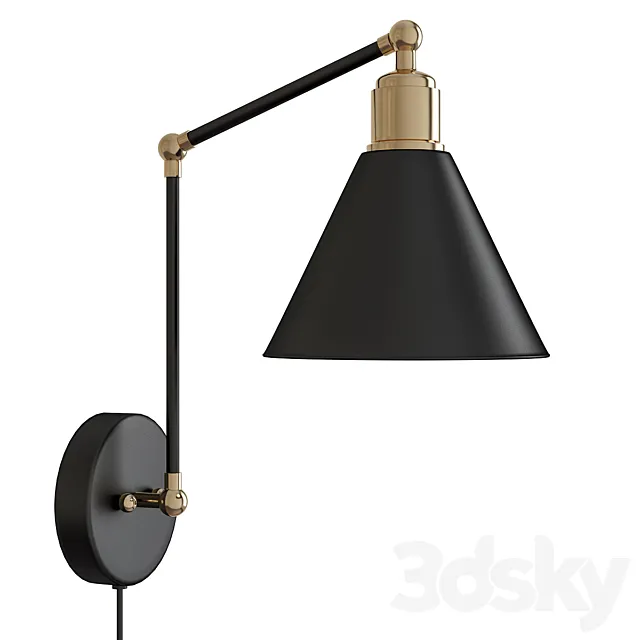 Wall-mounted IKEA lamps 3ds Max