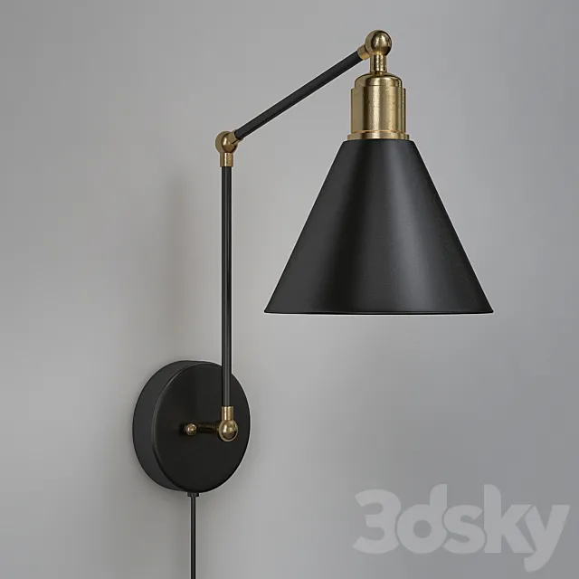 Wall mounted IKEA lamps 3ds Max