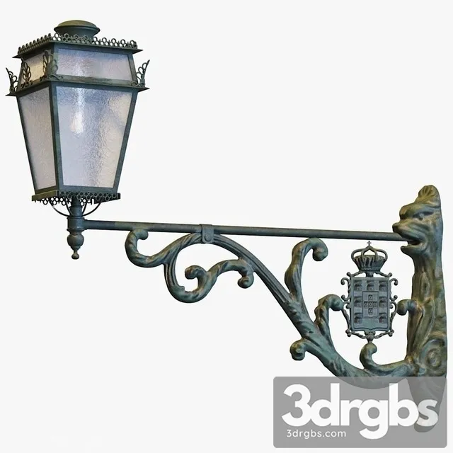 Wall Mounted Street Lamp 3dsmax Download