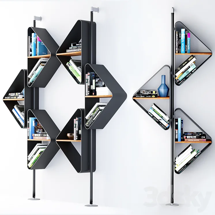 Wall- or ceiling-hanging bookcase from Cattelan 3DS Max