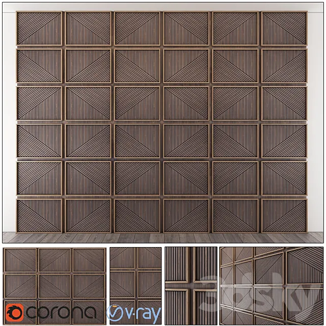 Wall Panel – 03 (Tbg) 3ds Max