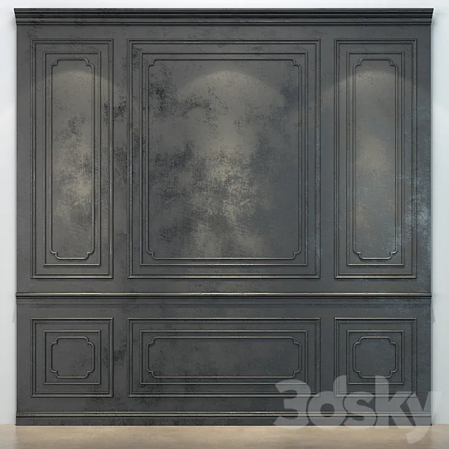 Wall panel 078 3ds Max