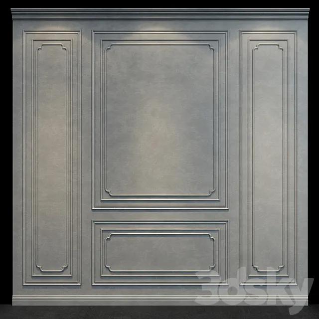 Wall panel 079 3DS Max Model