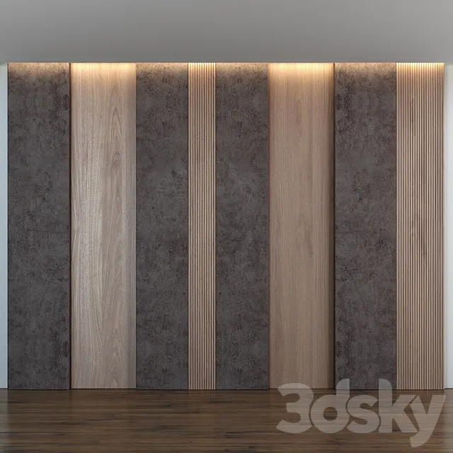 Wall Panel 10 3DS Max Model