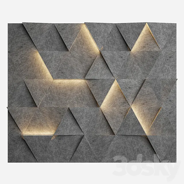 Wall Panel 11 3DS Max Model