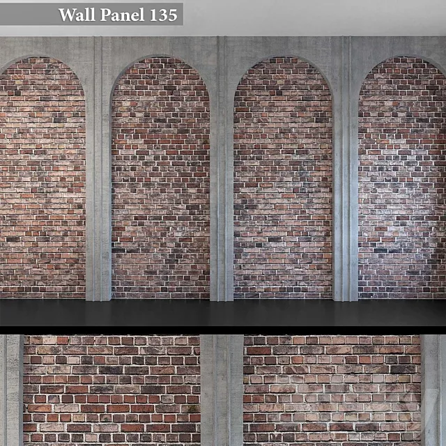 Wall Panel 135 3DS Max Model