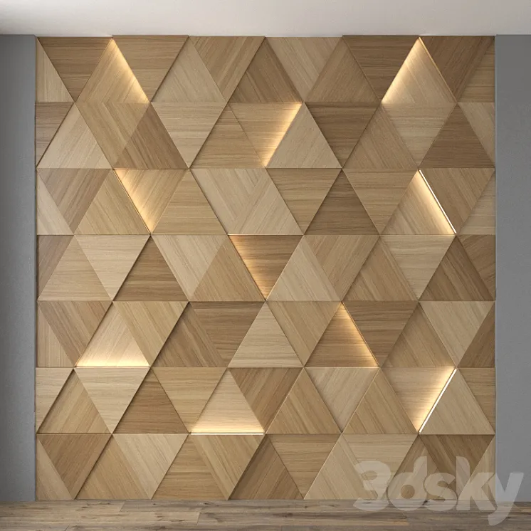Wall panel 14 3DS Max