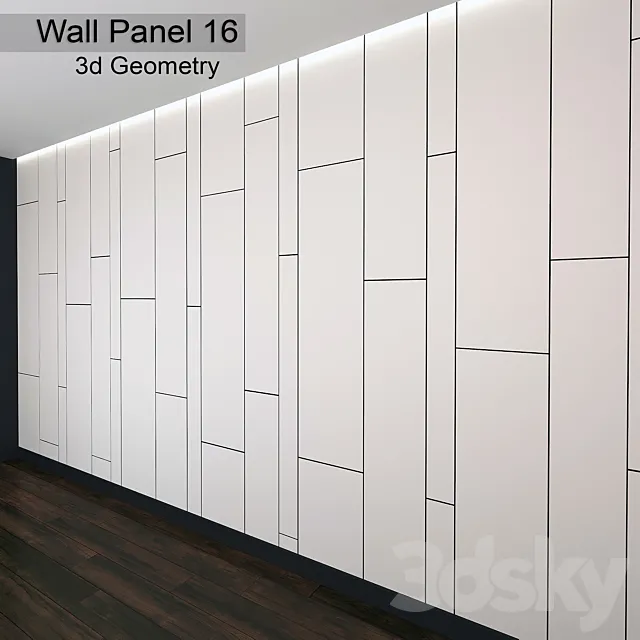 Wall Panel 16 3DSMax File