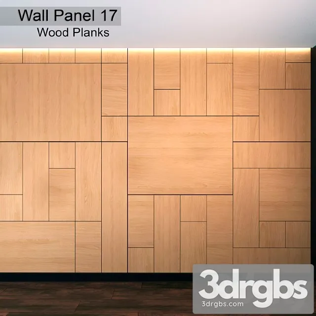 Wall panel 17. wood planks