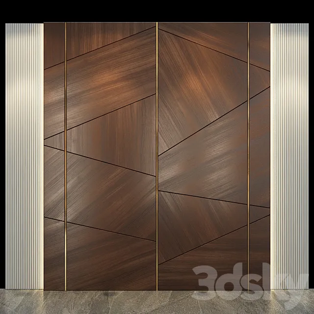 Wall Panel 18 3DS Max Model