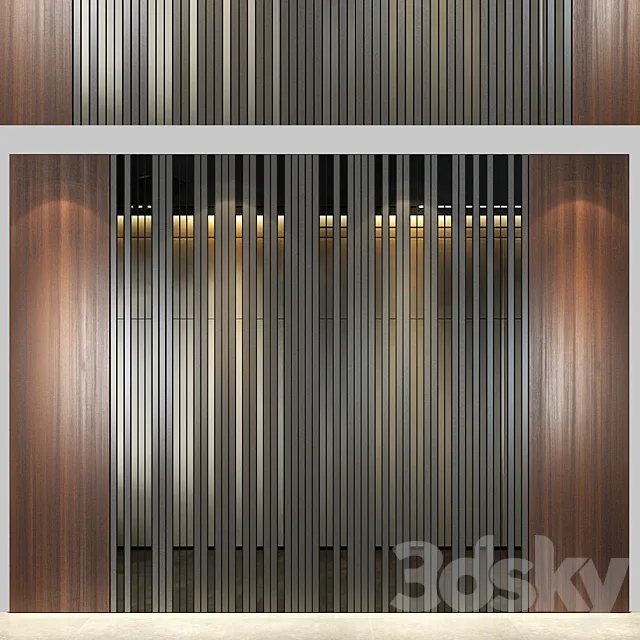 Wall Panel 21 3DS Max Model