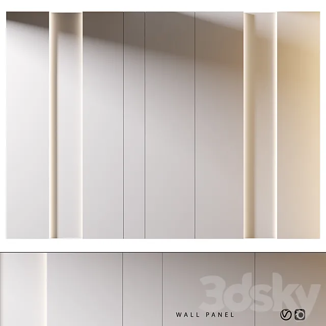 Wall Panel | 21 3ds Max