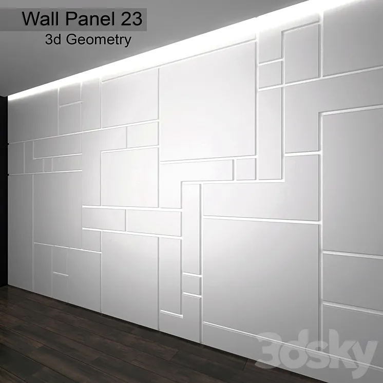 Wall Panel 23 3DS Max