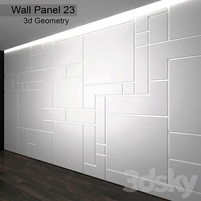 Wall Panel 23 3DSMax File