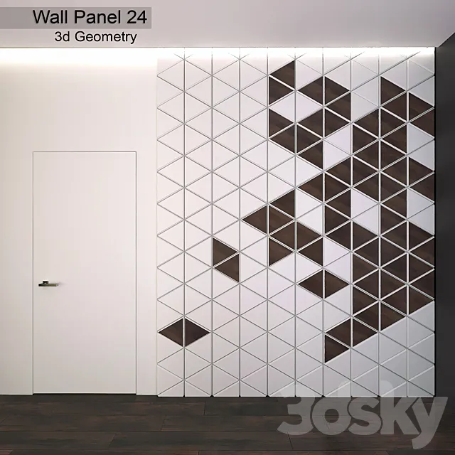 Wall Panel 24 3DS Max Model