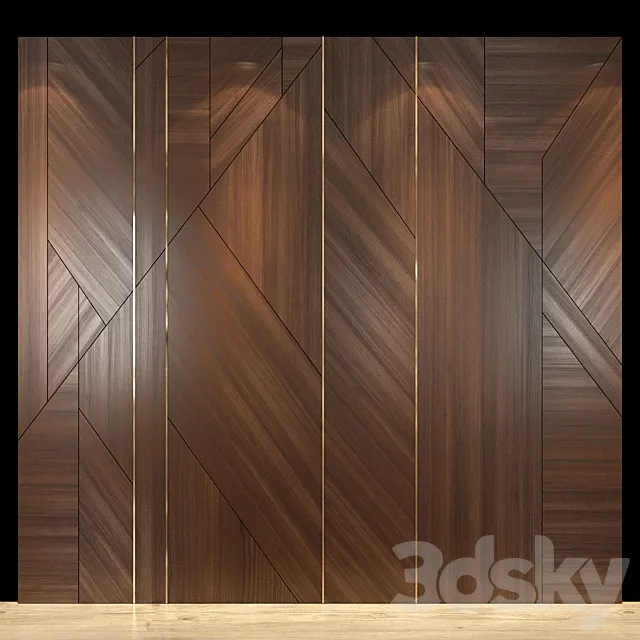 Wall Panel 25 3DS Max Model