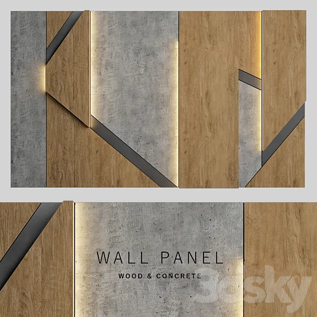 Wall panel 33 3DS Max Model