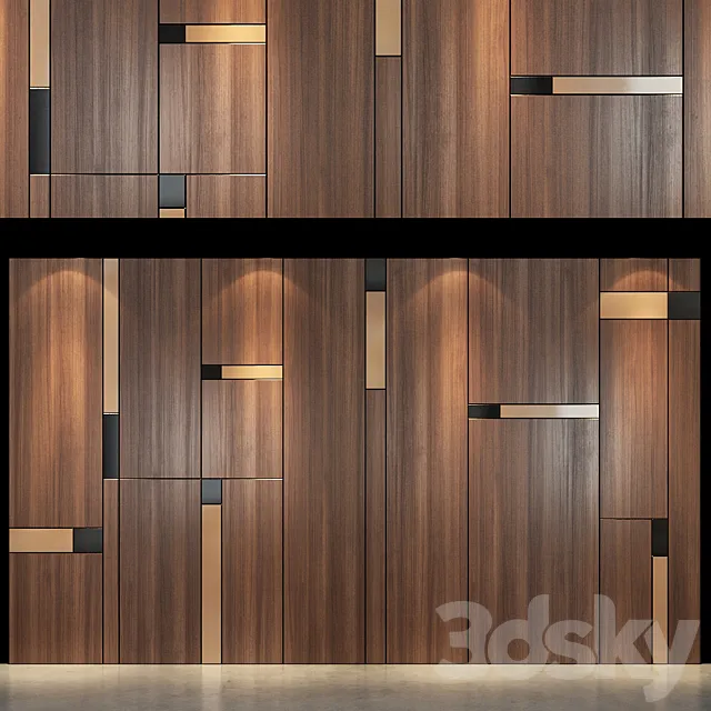Wall Panel 42 3ds Max