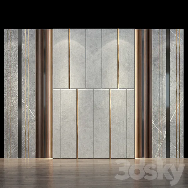 Wall Panel 44 3ds Max
