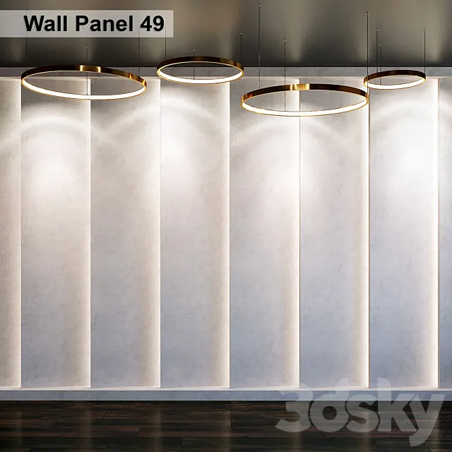 Wall Panel 49 3DS Max Model