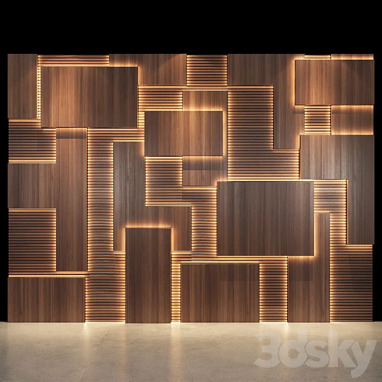Wall Panel 54 3DS Max