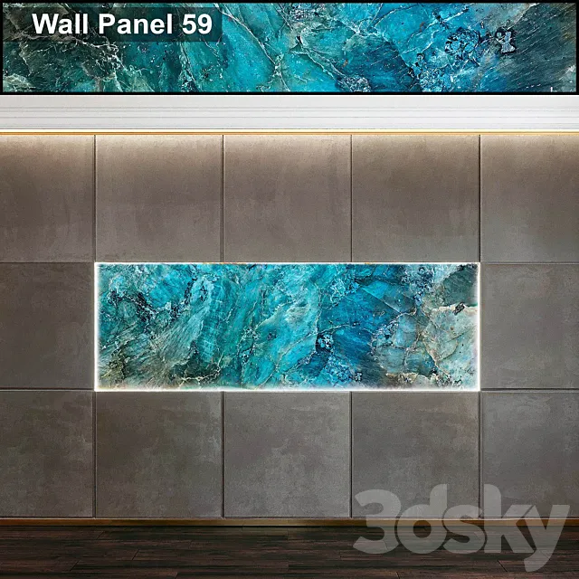 Wall Panel 59 3DS Max Model