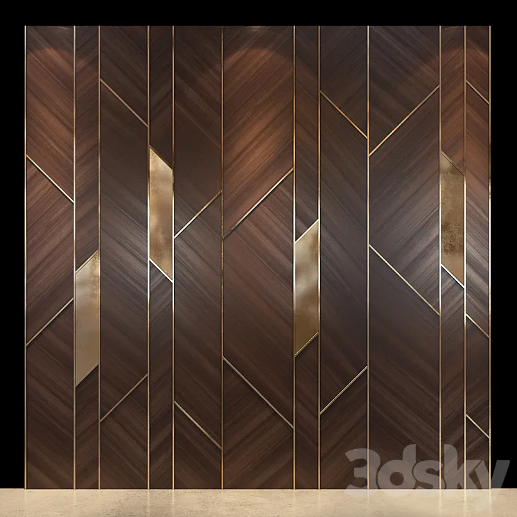 Wall Panel 61 3DS Max Model