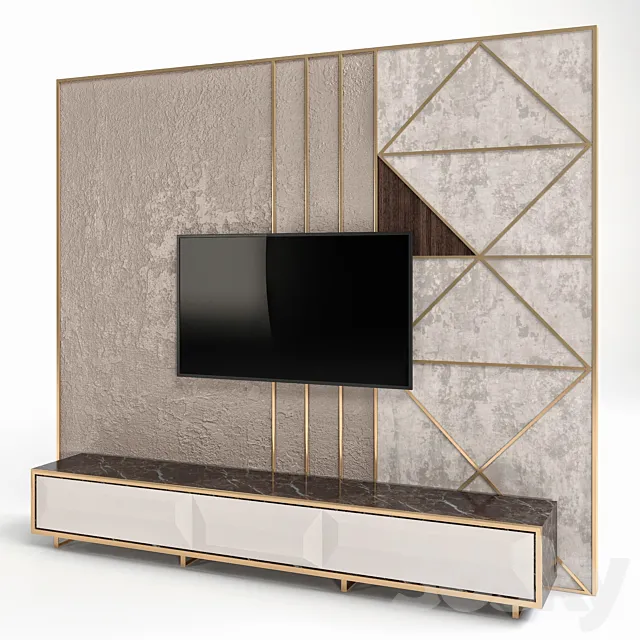 Wall Panel 7 3ds Max