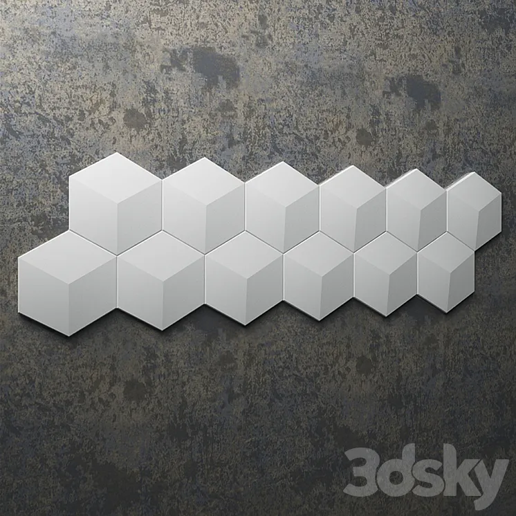 Wall panel ARSTYL CUBE 3DS Max