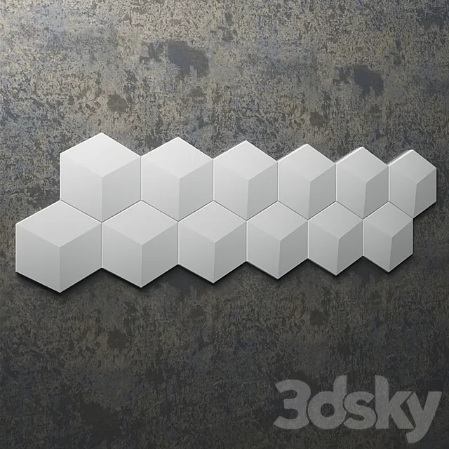 Wall panel ARSTYL CUBE 3DSMax File