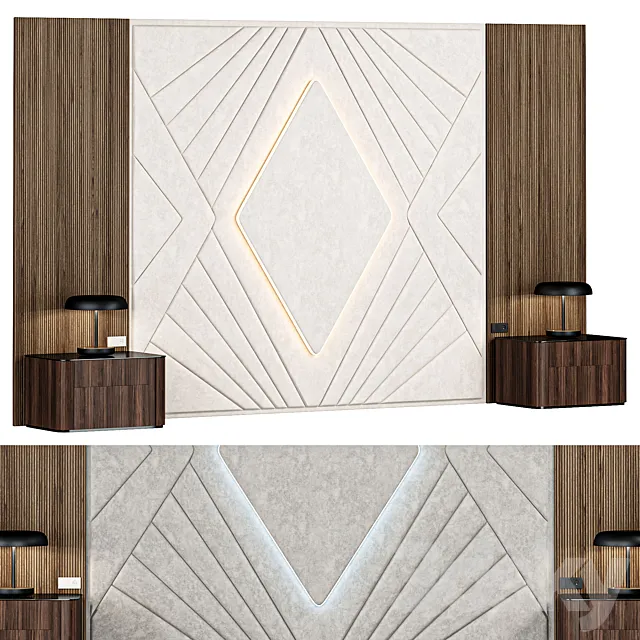 Wall Panel Composition Bedroom 01 3ds Max