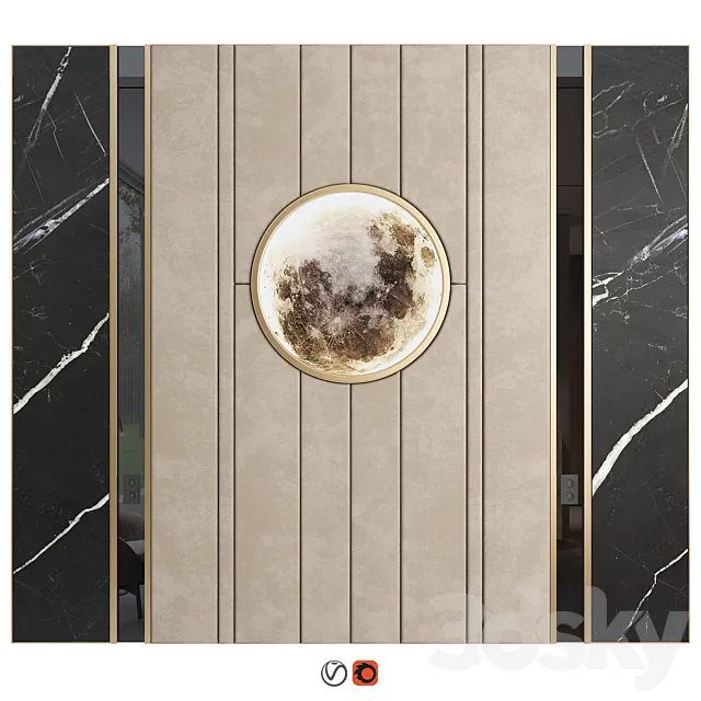 Wall Panel Decor 10 3ds Max