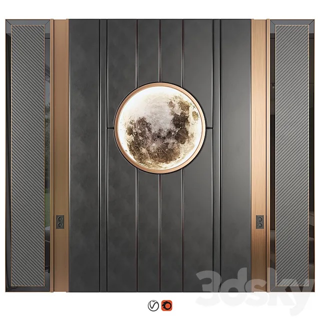 Wall Panel Decor 11 3DS Max Model