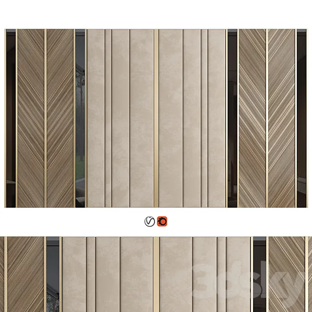 Wall Panel Decor 40 3ds Max