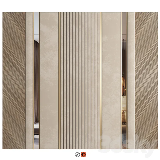 Wall Panel Decor 45 3ds Max