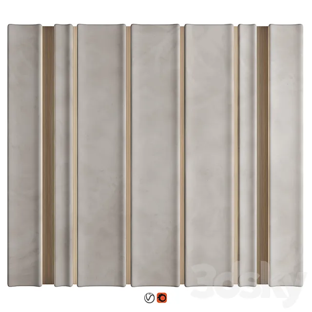 Wall Panel Decor 61 3ds Max
