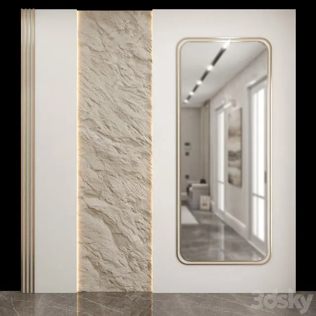 Wall Panel Design 01 3dsMax Model