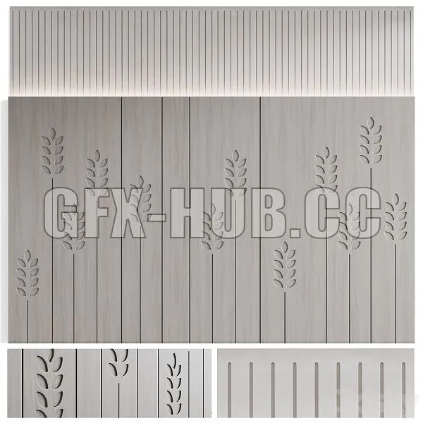 Wall Panel Kolos 3dsMax Model