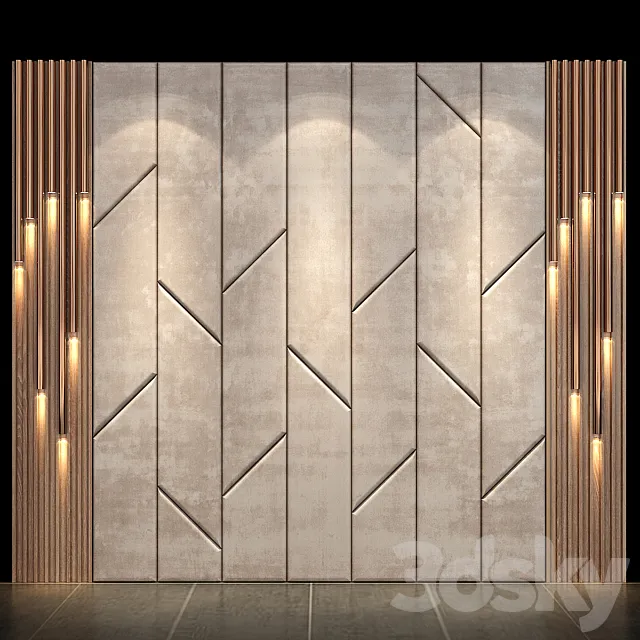 Wall Panel No.014 3DS Max Model