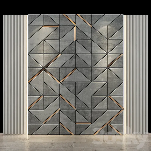 Wall Panel No.130 3ds Max