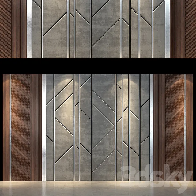 Wall Panel No.19 3DS Max Model