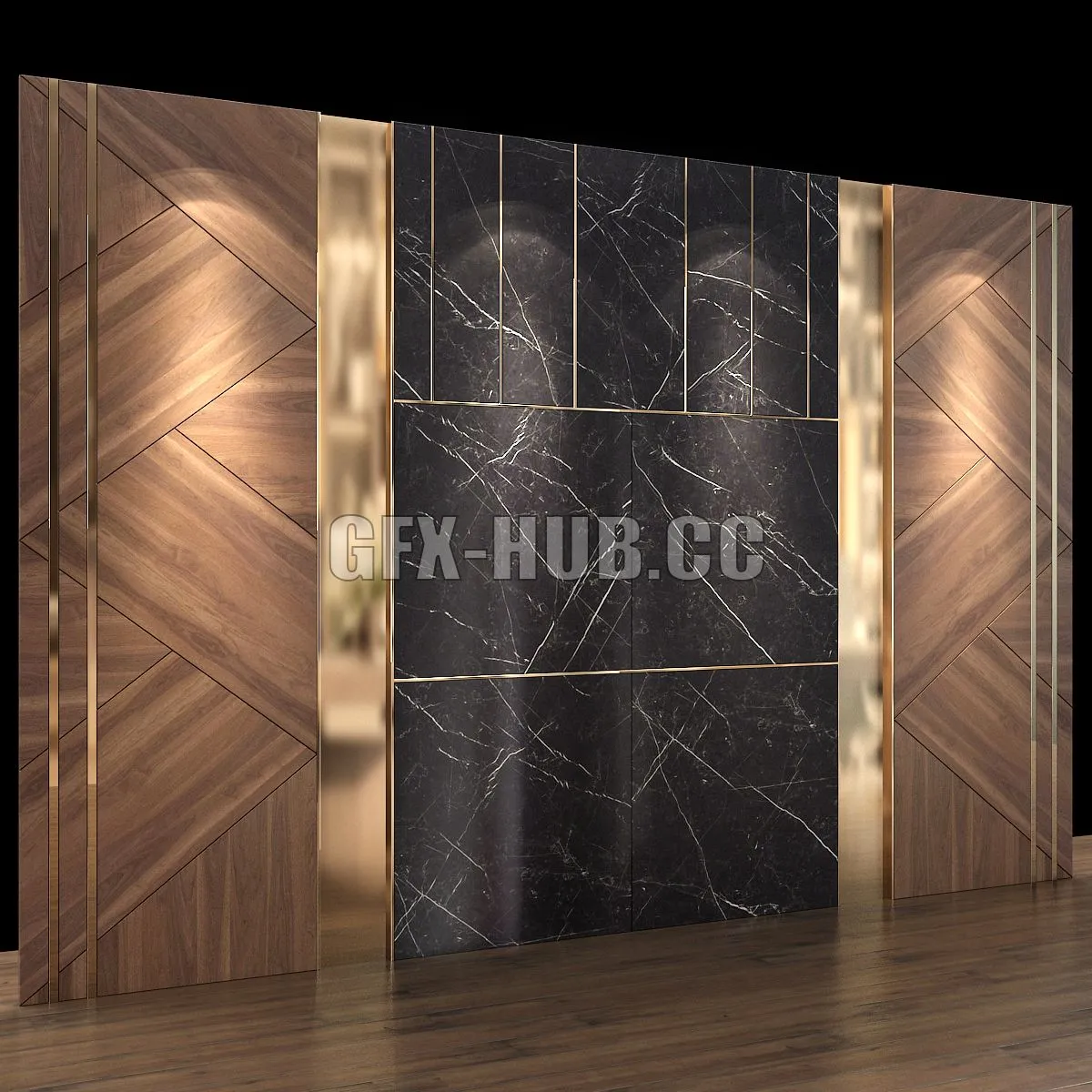 Wall Panel No 79 3dsMax Model