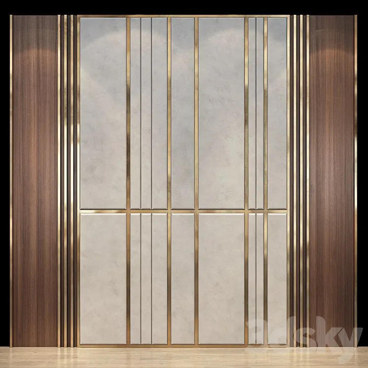 Wall Panel set 42 3dsMax Model